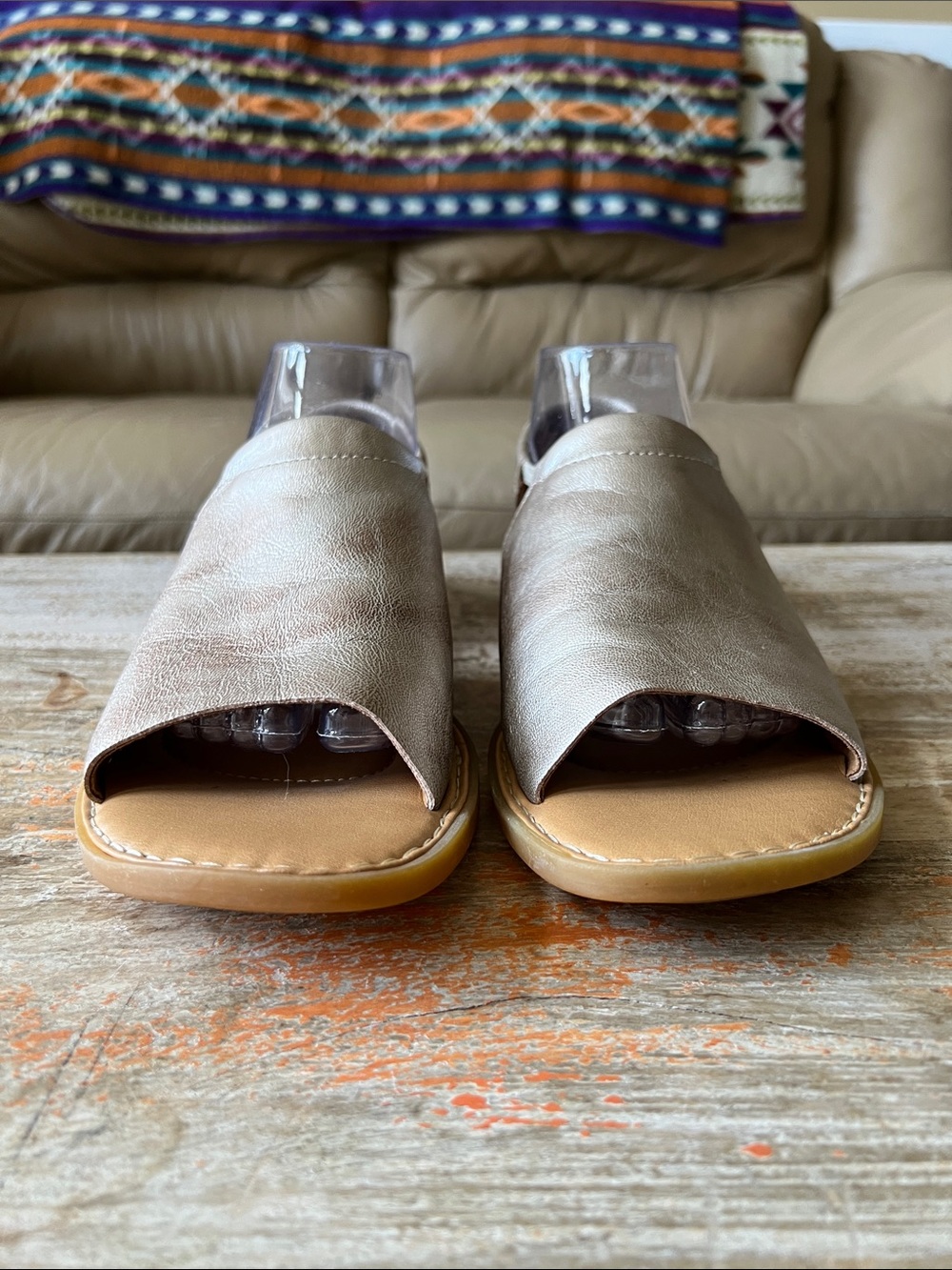 Børn Cove Modern Slide Sandal Gold Panna Cotta Size 10 - Picture 5 of 14